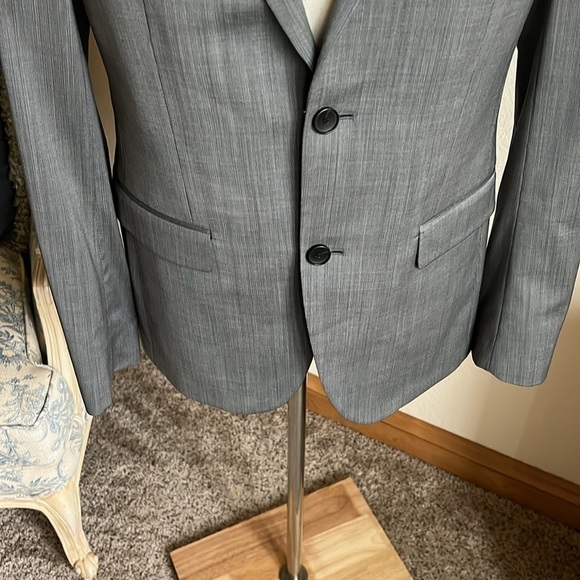 Theory Gray Size 38R 100% Wool Blazer - Picture 3 of 7